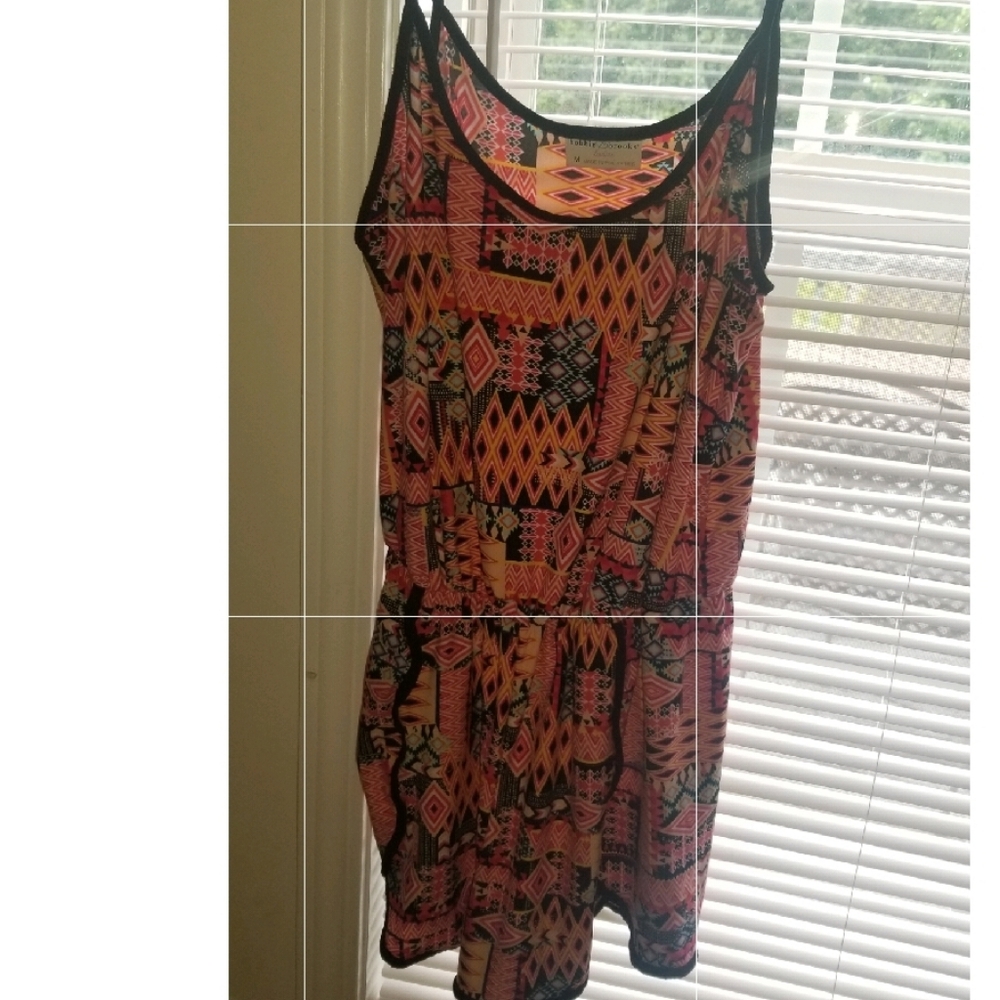 Aztec print romper